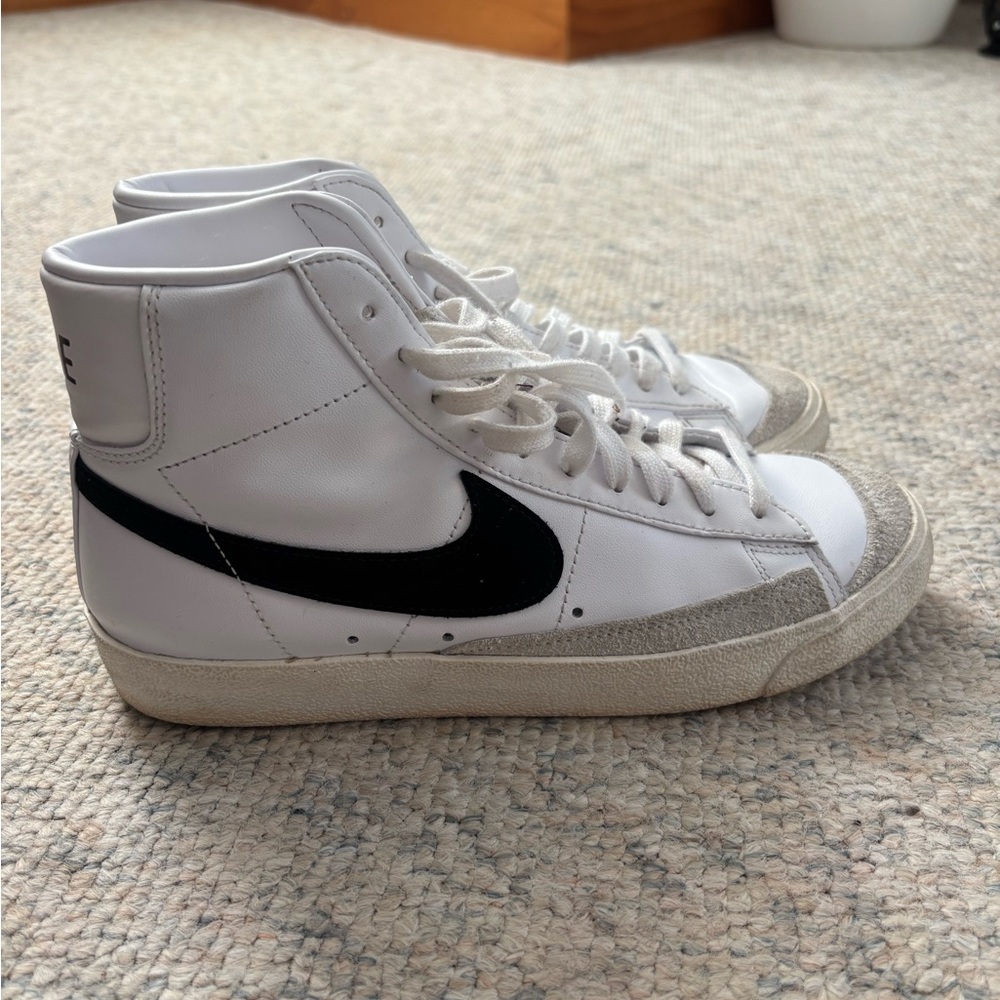 Nike White and Black Blazers